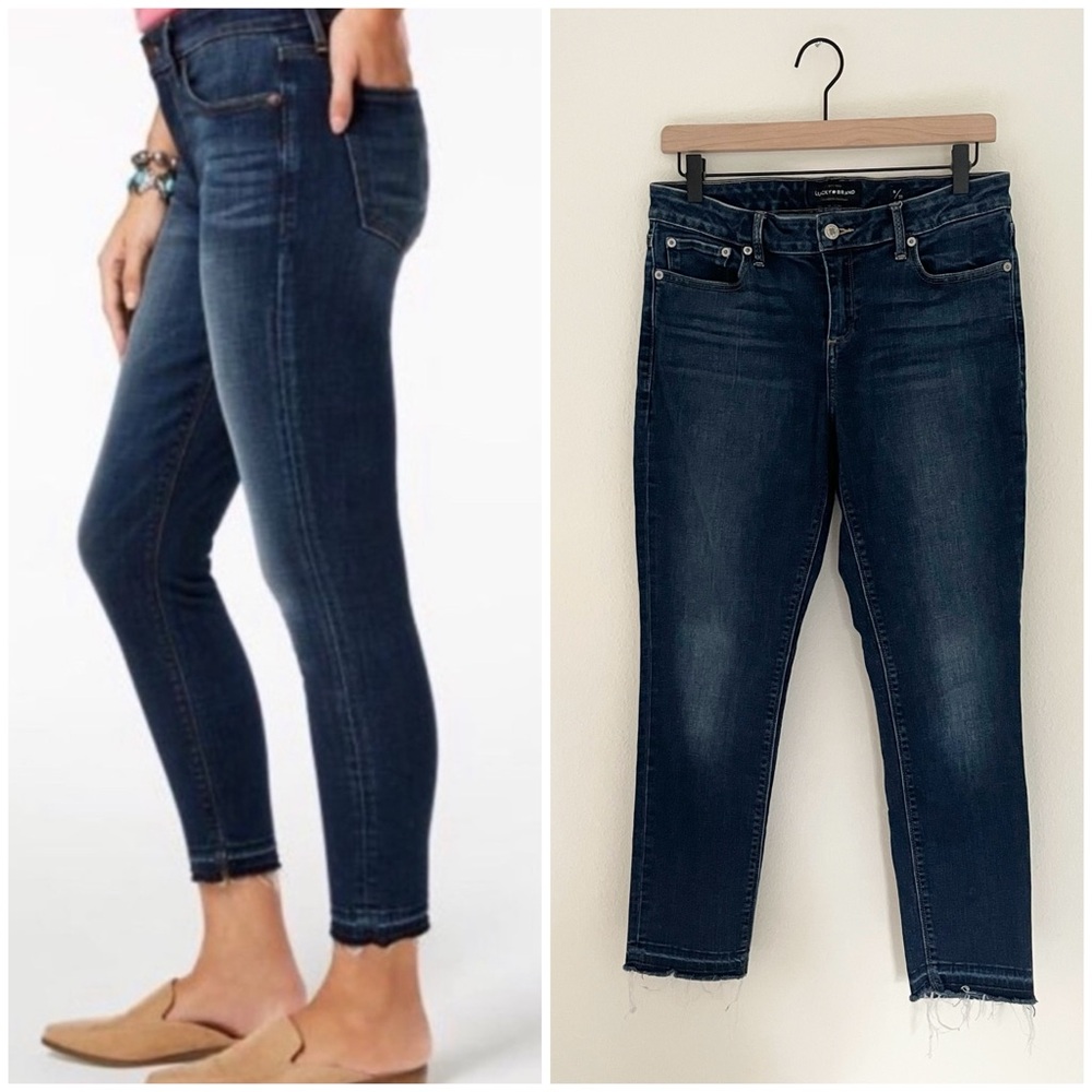 Lucky Brand Women's Lolita Crop Ankle Dark Wash Jeans